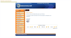 Desktop Screenshot of luiscorona.net